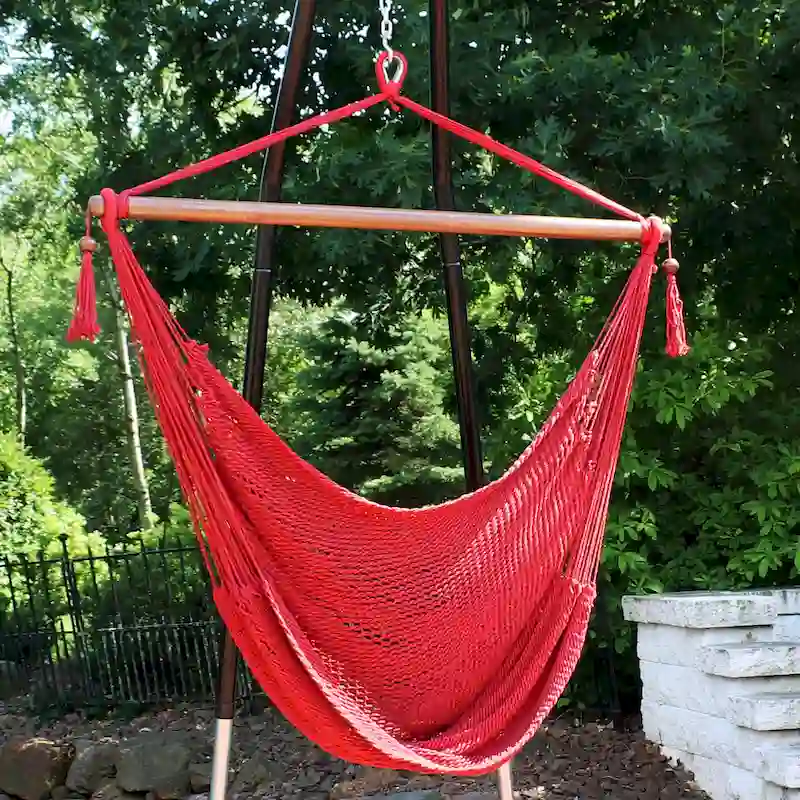 Sunnydaze Hanging Caribbean XL Hammock Chair