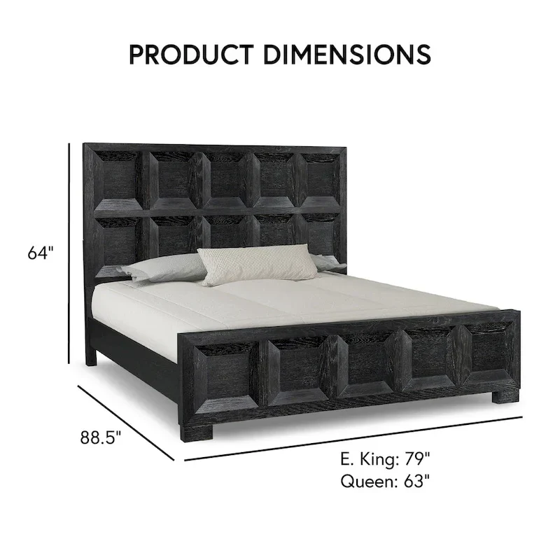 Furniture of America Durem Modern Classic Wood Panel Bed