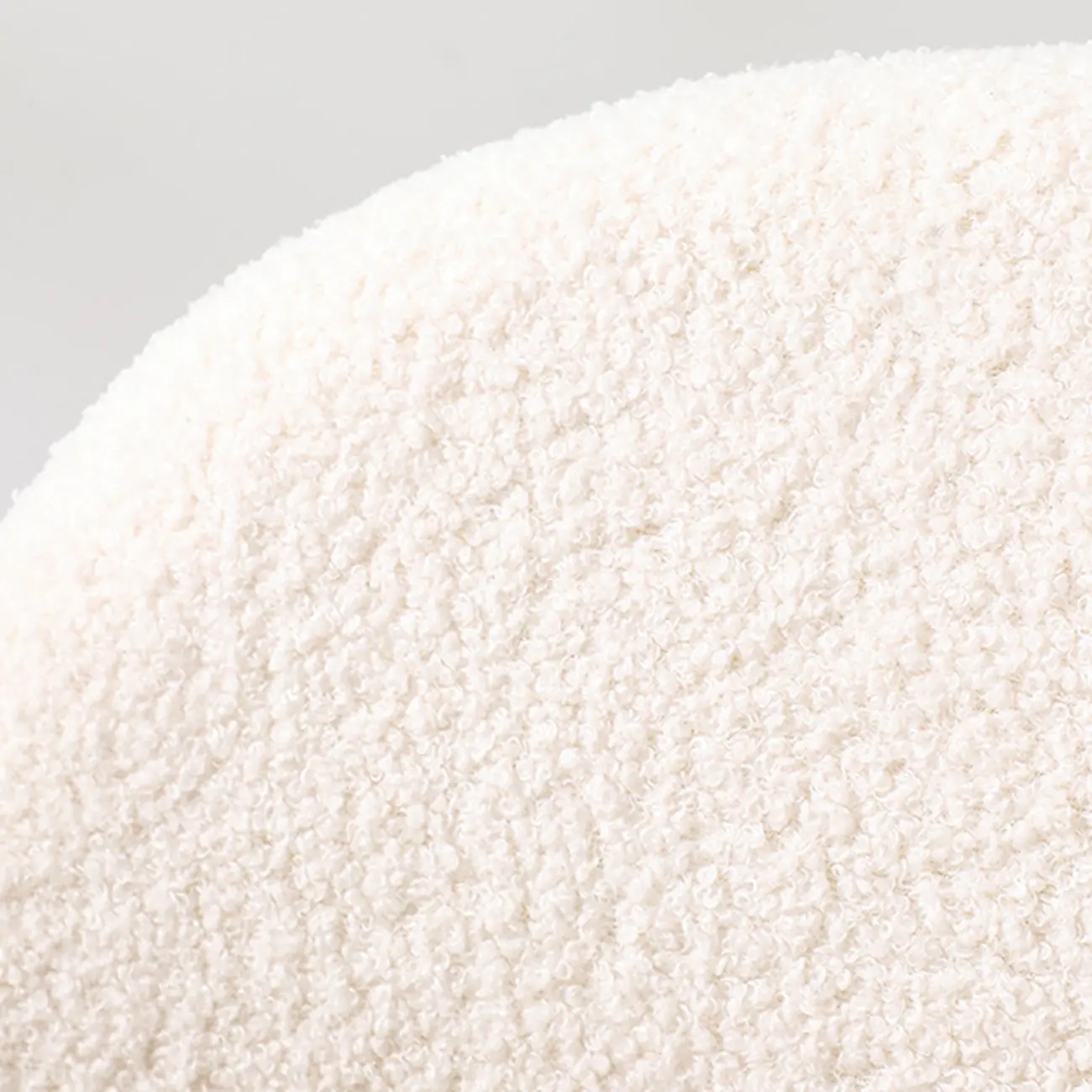 Modern Off-White Upholstered Full Back Dining Chair