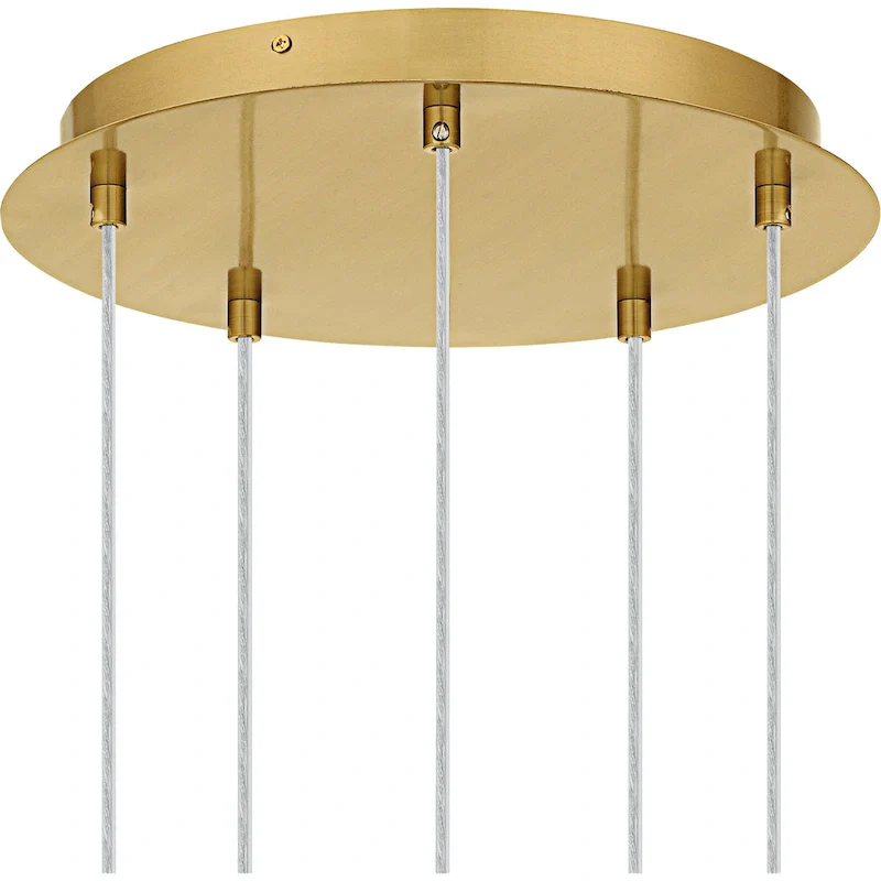 Skye Integrated LED Brushed Gold Pendant