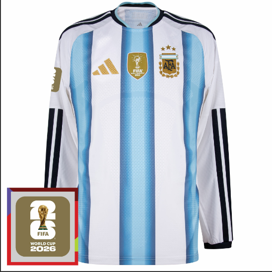 Argentina Authentic Home Jersey 2026-2027 incl. FIFA World Cup 2026 Winners Edition Patch