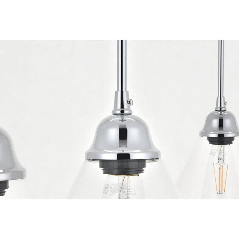 Histoire 5 light chrome Pendant