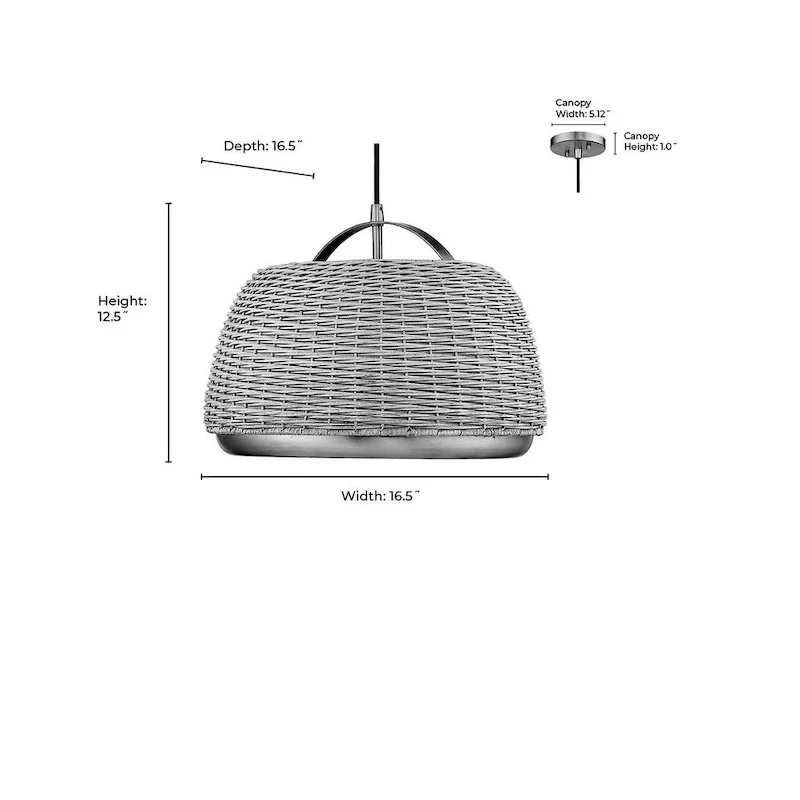 Millennium Lighting 1 Light Pendant Fixture - 12.5 Inch
