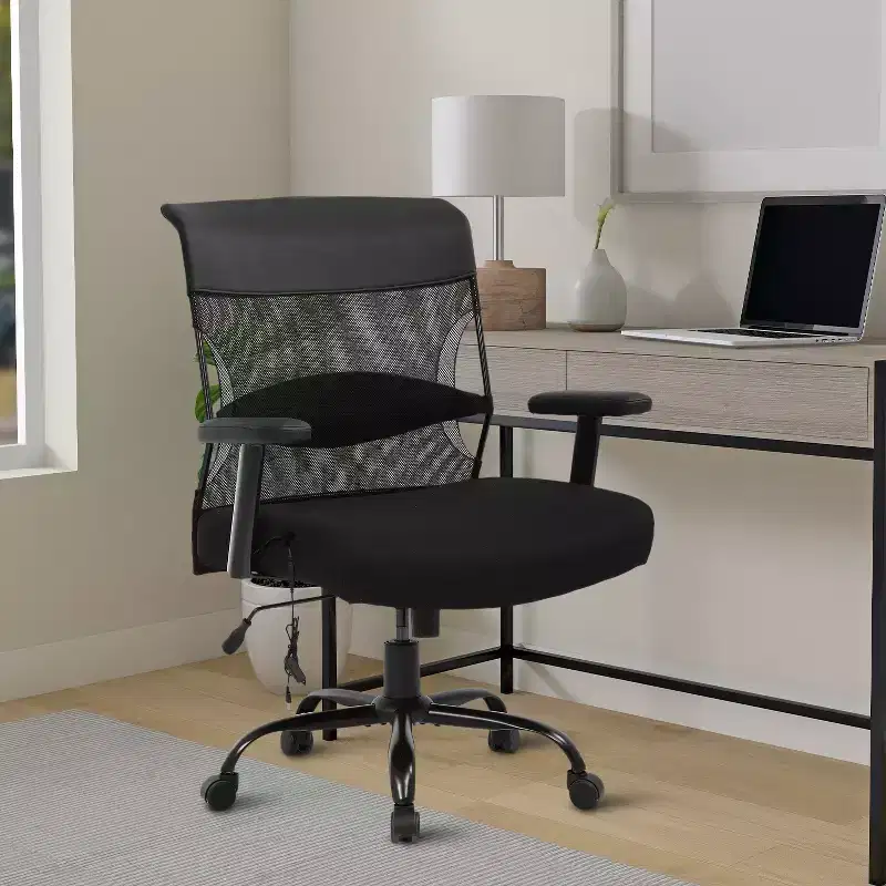 BestMassage Big and Tall Office Chair Wide Seat Desk Chair with Lumbar Support