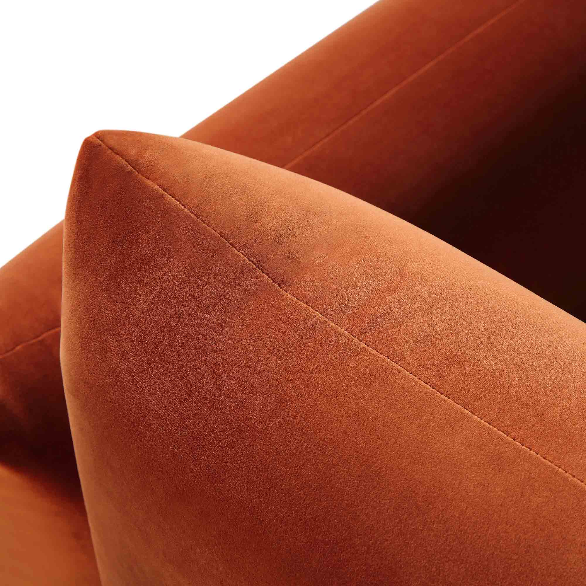 Armchair, Rust Velvet