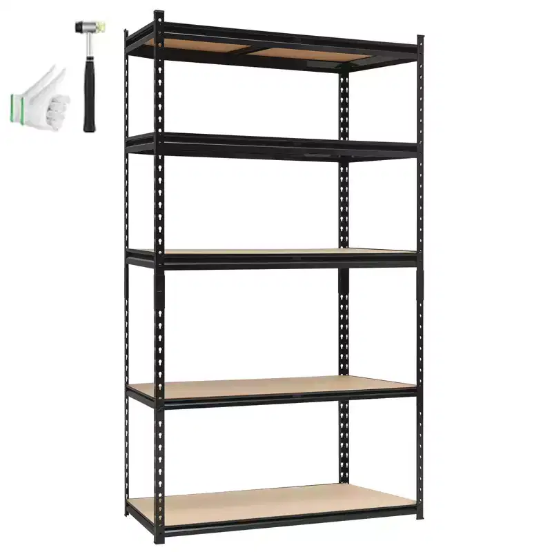 Heavy Duty Garage Shelving Units,5-Tier Adjustable Storage Shelves,60x24x72in,Loads 3000 LBSS,Adjustable Garage Storage Shelving