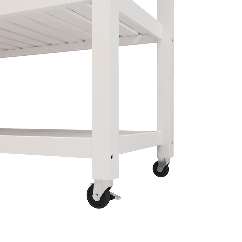 Stainless Steel Top Kicthen Cart With Two Drawers