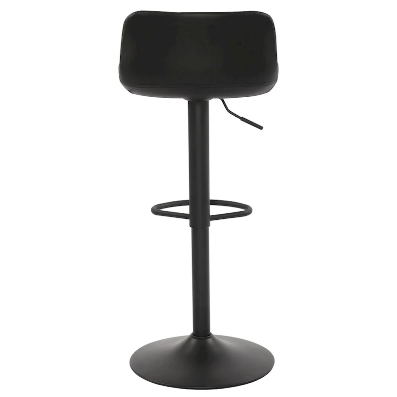 Faux Leather Adjustable Barstools Upholstered Counter Bar Pub Height Stools