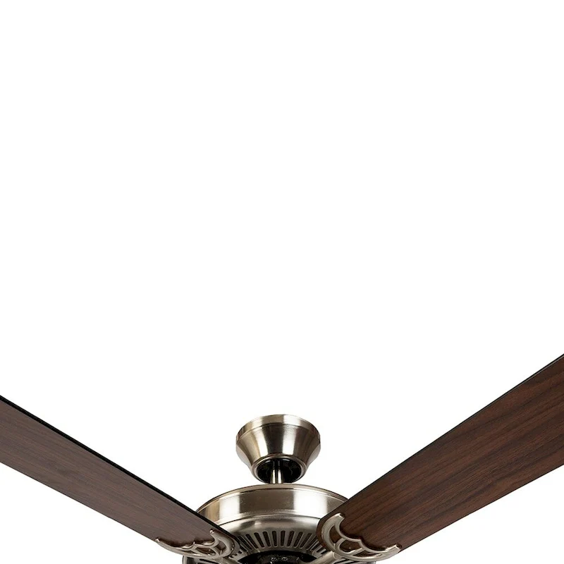 AA Warehousing Bright Brushed Nickel Finish 52-inch Ceiling Fan - Brushed Nickel Finish