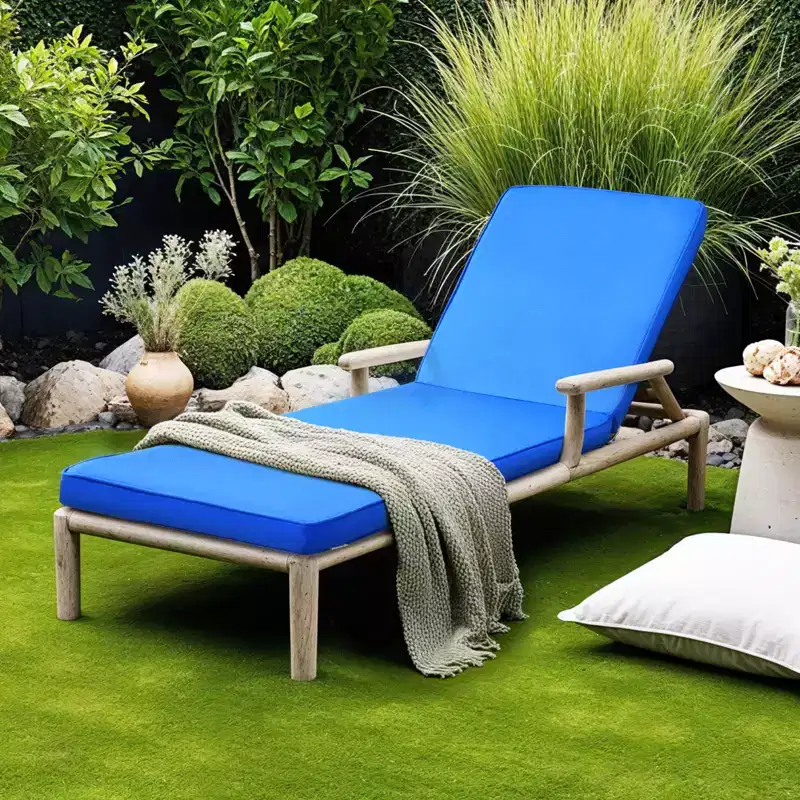 VEVOR Chaise Lounge Cushion, 72 x 21 x 3 in, Outdoor Lounge Chair Cushions, Waterproof & Fade-Resistant, Blue
