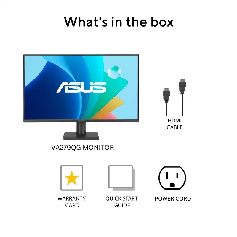Asus VA279QG 27 Full HD IPS 1ms 120Hz Gaming Monitor Black