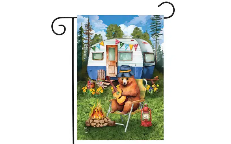 Briarwood Lane Summer Garden Flag 12x18 For Outdoor Camping Bear For Summer Garden Flag Flags For Outside