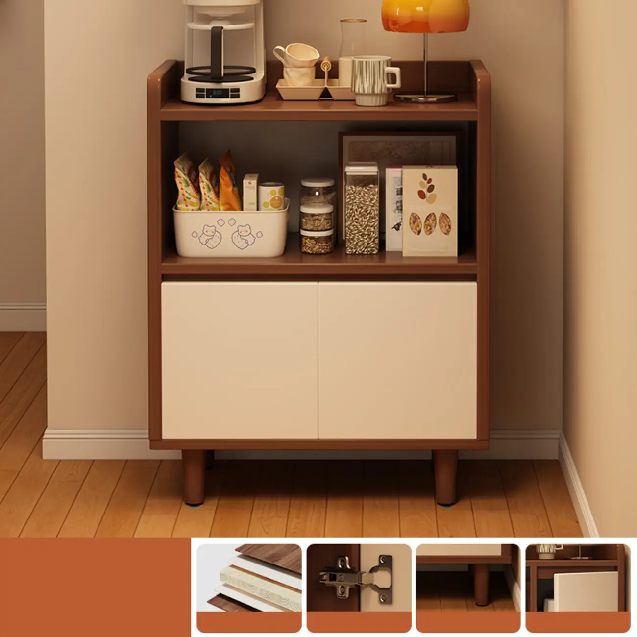 Modern Narrow Wood Sideboard for Stylish Storage