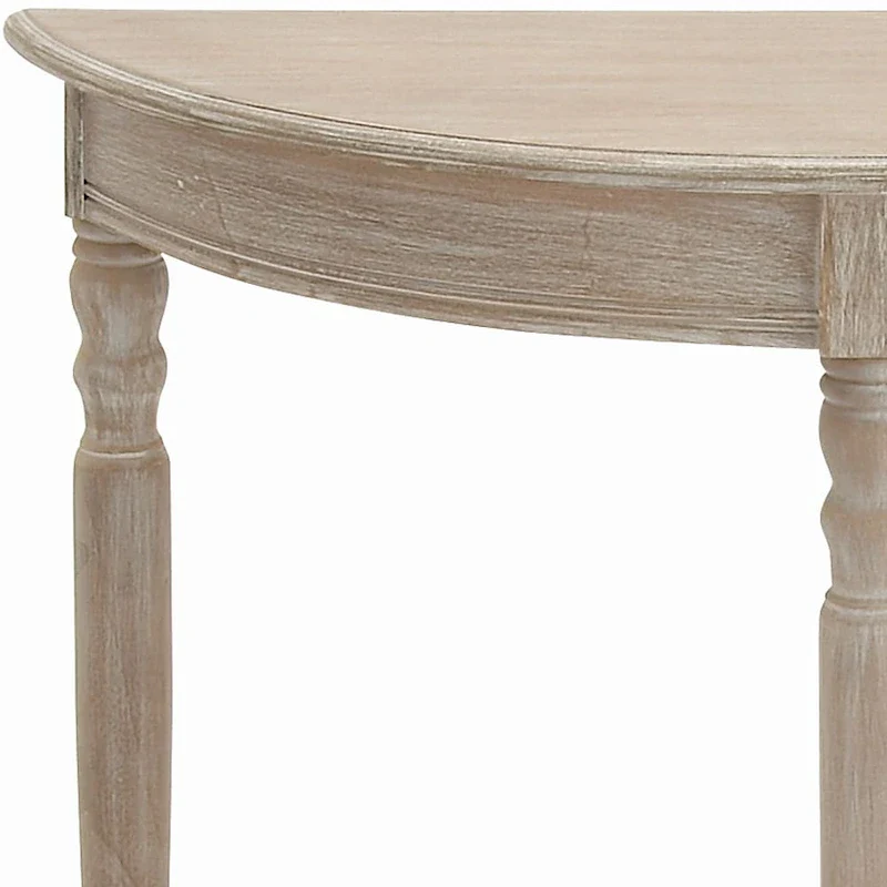 Ninette Half Moon Entryway Console Accent Table