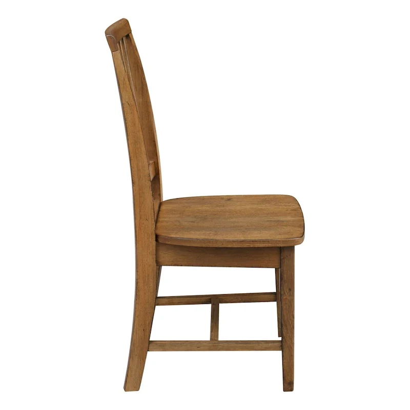 Solid Wood Mission Dining Side Chairs, Set of 2