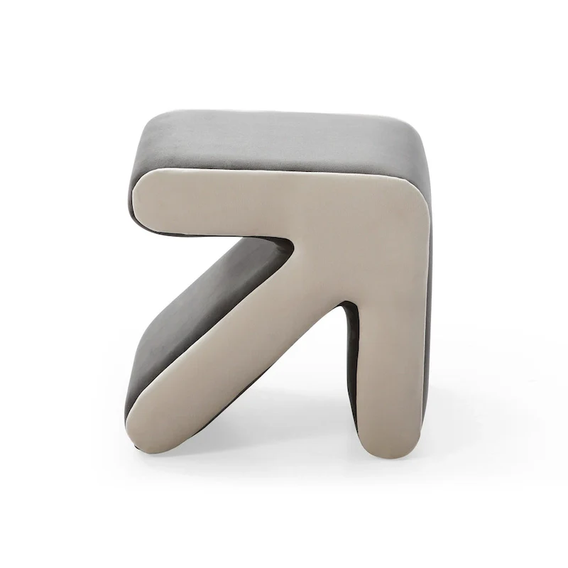 Modern Creative Upholstered Velvet Stool Ottoman