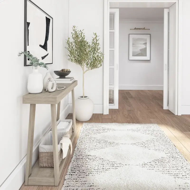 Plank and Beam Classic Console Table with Shelf - 46