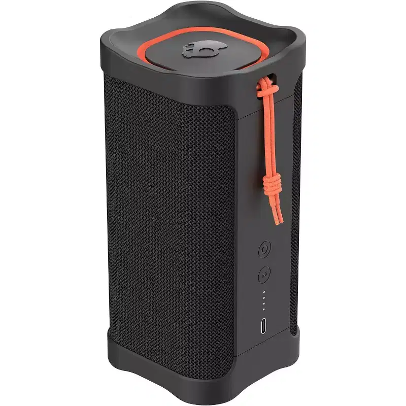 Skullcandy Terrain XL Wireless Bluetooth Speaker - IPX7 Waterproof Portable Speaker, 18 Hour Battery, Nylon Wrist Wrap, True Wireless Stereo, Black