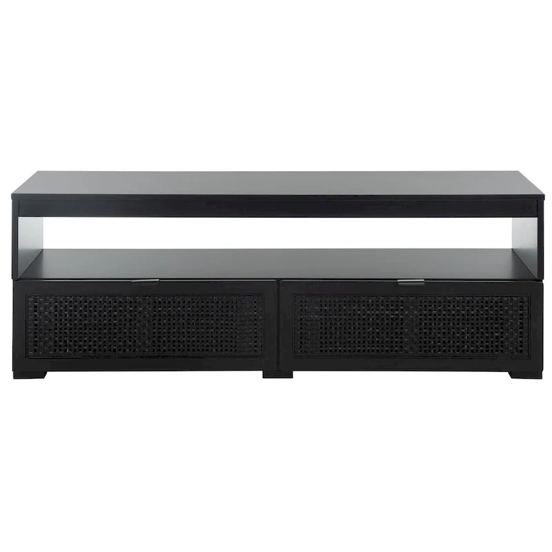 SAFAVIEH Kaitlyn 2-Drawer 1-Shelf Entertainment Media Stand (Fits Up To 55 Flatscreen TV) - 48Wx16Dx17H