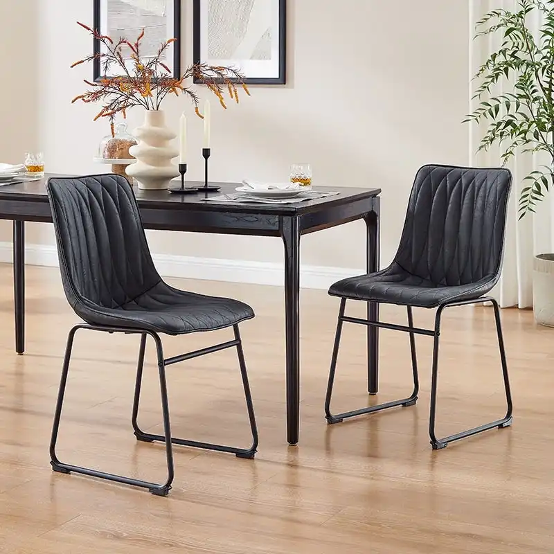 Faux Leather Dining Chair (Set of 2)