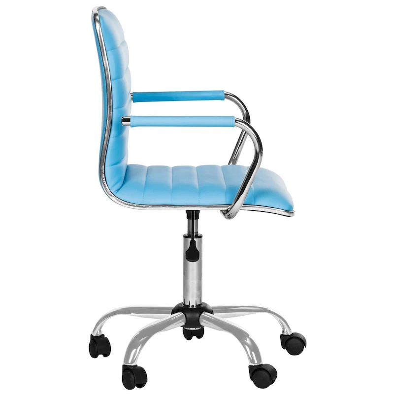 SAFAVIEH Kendra White Adjustable Height Office Desk Chair - 22.4  x 19.9  x 35.9  - 22.4  x 19.9  x 35.9  - 22Wx23Dx40H