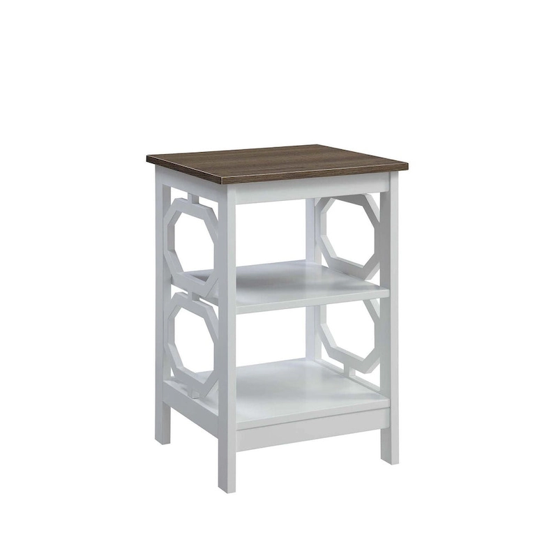 Convenience Concepts Omega End Table with Shelves