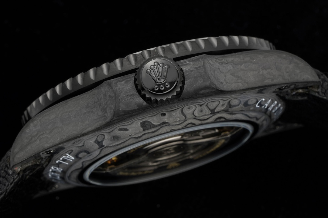 Rolex super clone crown and carbon fiber side profile