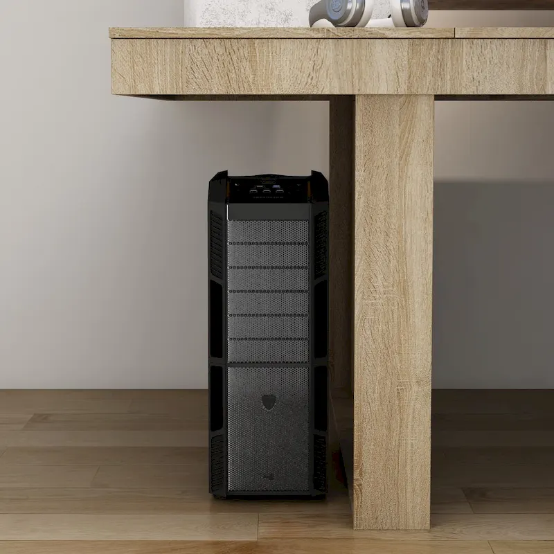 Business Furniture 86.6W x 47.2D Conference Table with Wood Base Desk