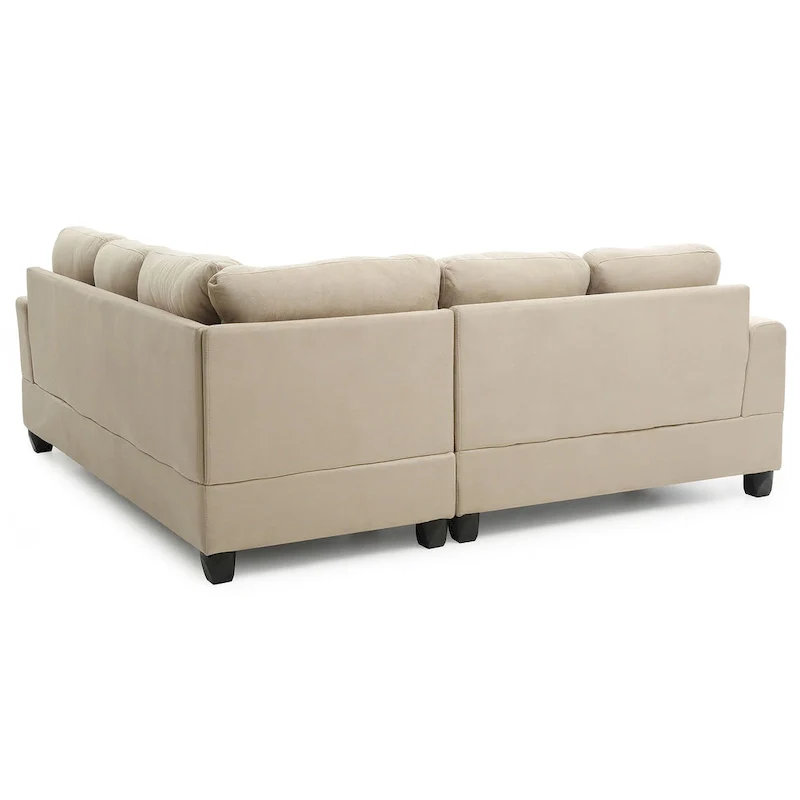 Sandridge 80 in. W 2-piece Microfiber L Shape Sectional Sofa - 80L x 80W x 36H