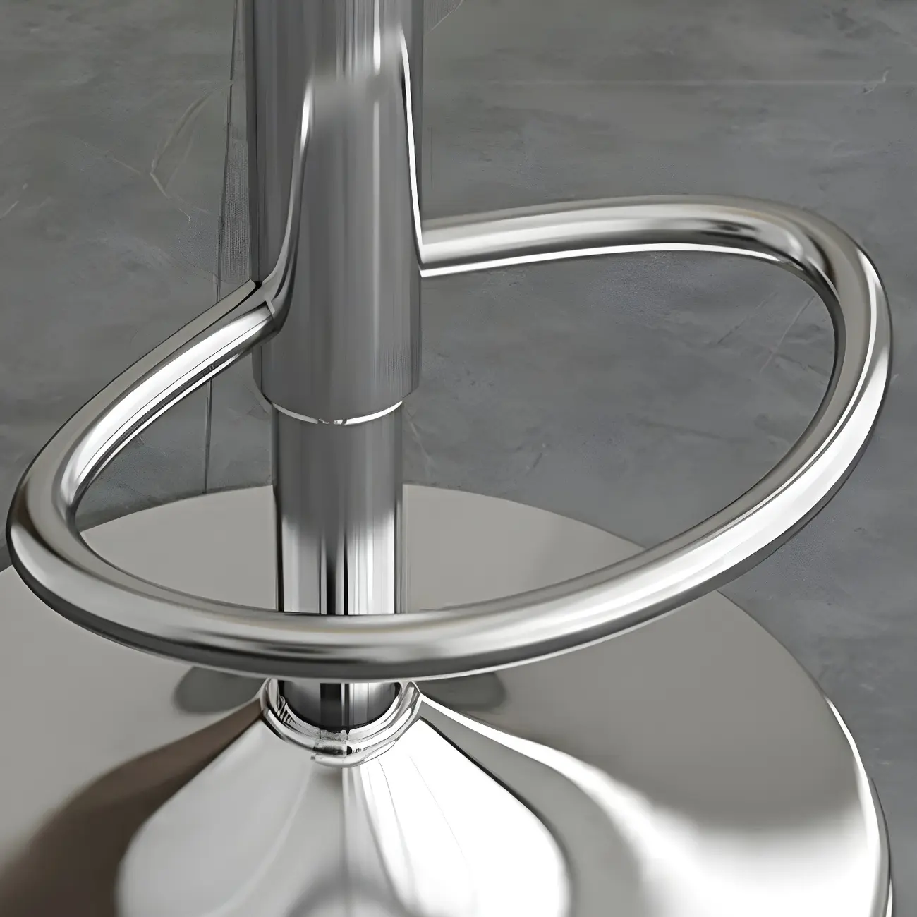 24 Inch Faux Leather Bar Stool Height Adjustable Modern