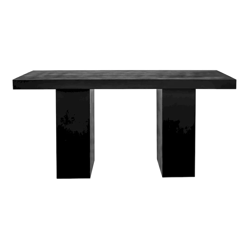 Aurelle Home Modern Concrete Outdoor Rectangular Dining Table