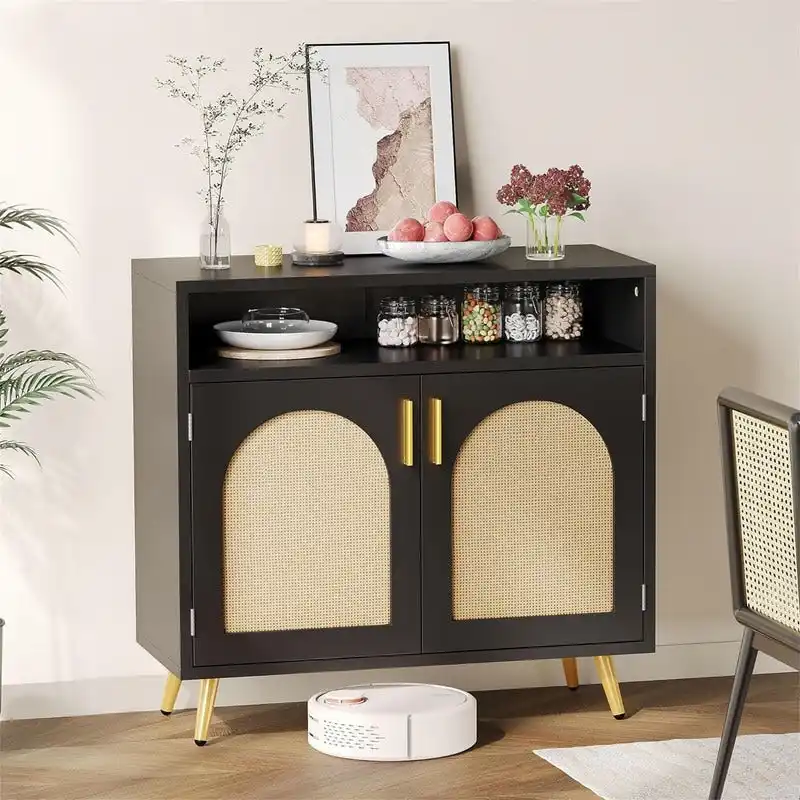 Buffet Sideboard Cabinet - 13.78 D x 31.49 W x 29.53 H