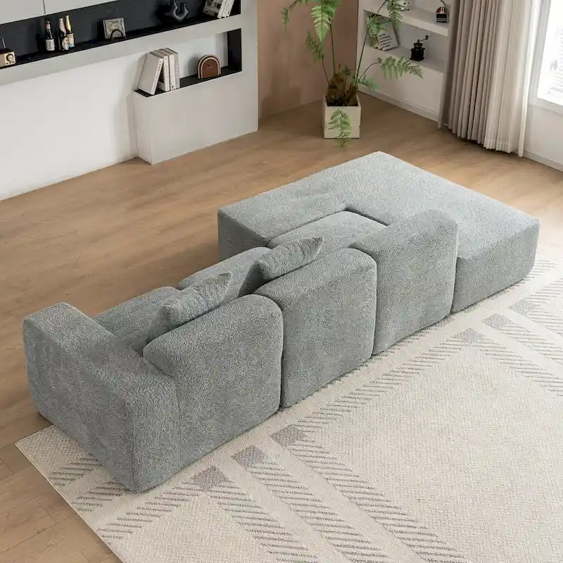 Sectional Sofa Full-compressed Sofa Couch Free-combined Sofa
