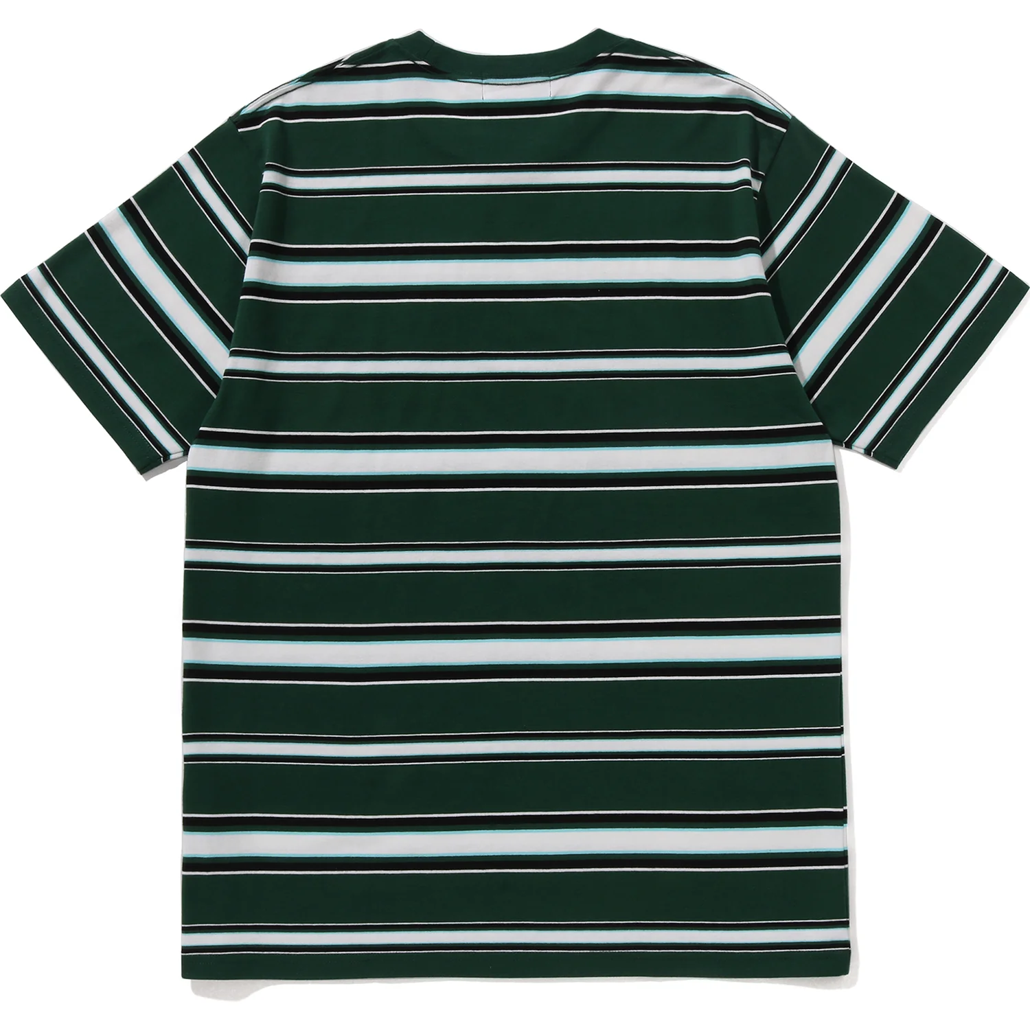 BAPE MENS APE HEAD COLLEGE STRIPE TEE