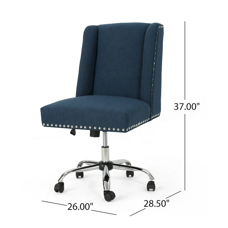 Swivel Office Chair with Chrome Base