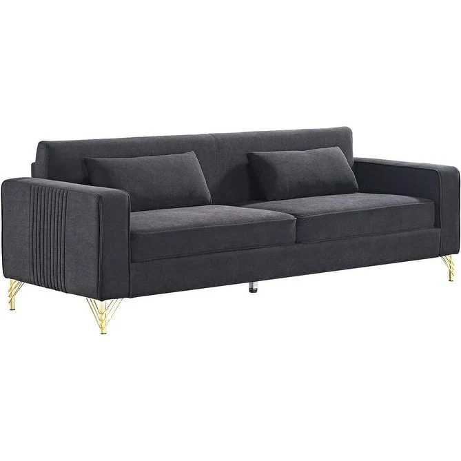 Aesthetic 85.8   Velvet Sofas for Living Room 3 Seater Couch with Classic Modern Appeal and Luxurious Soft Comfort
