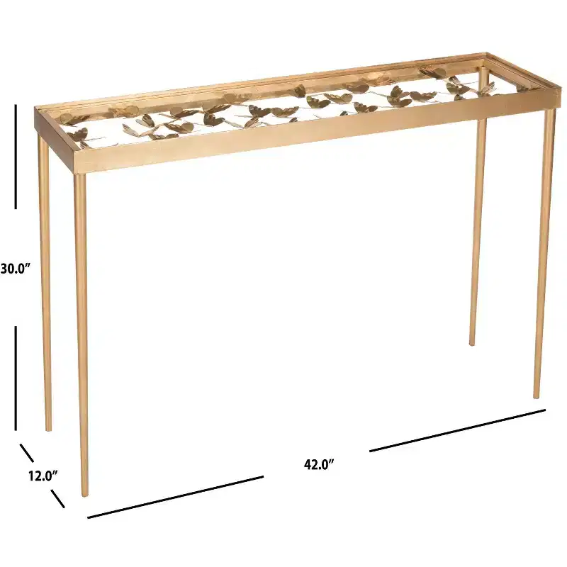 Rosalia Butterfly Console - FOX2592A - Gold - Safavieh Couture