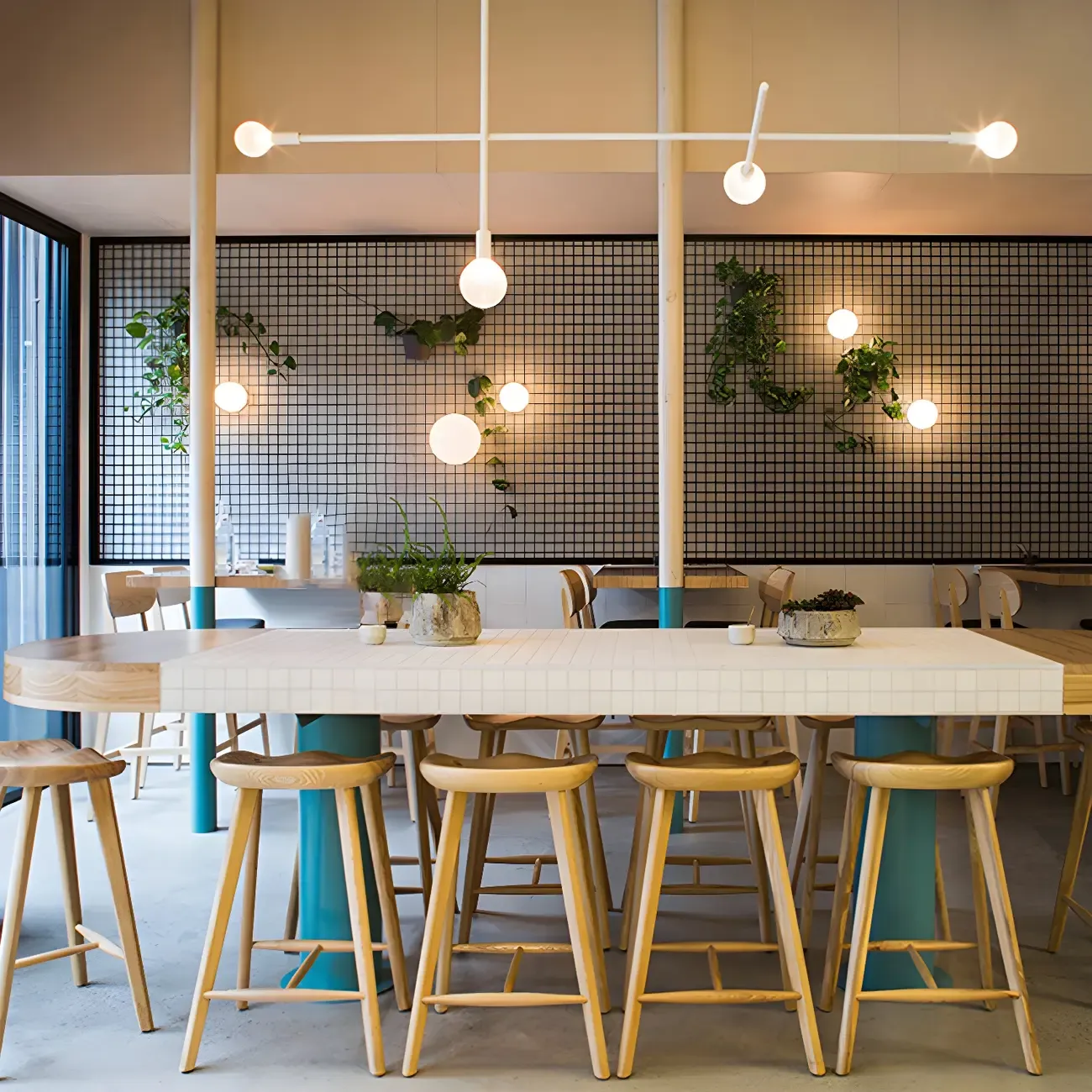 Counter Height Modern Wood Backless Bar Stool