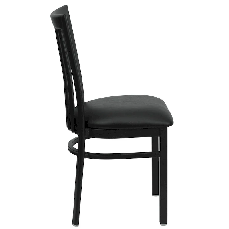 School House Back Metal Restaurant Chair - 17.25 W x 18.75 D x 34.75 H - 17.25 W x 18.75 D x 34.75 H