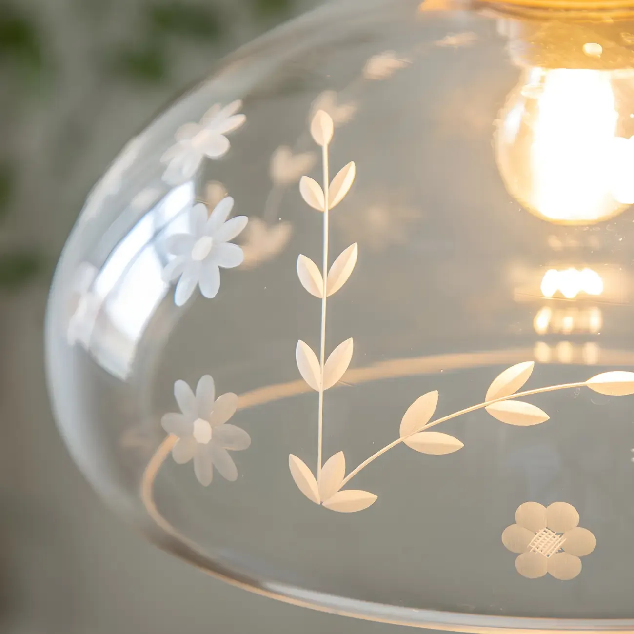 Rustic Wood Clear Glass Swing Arm Wall Light