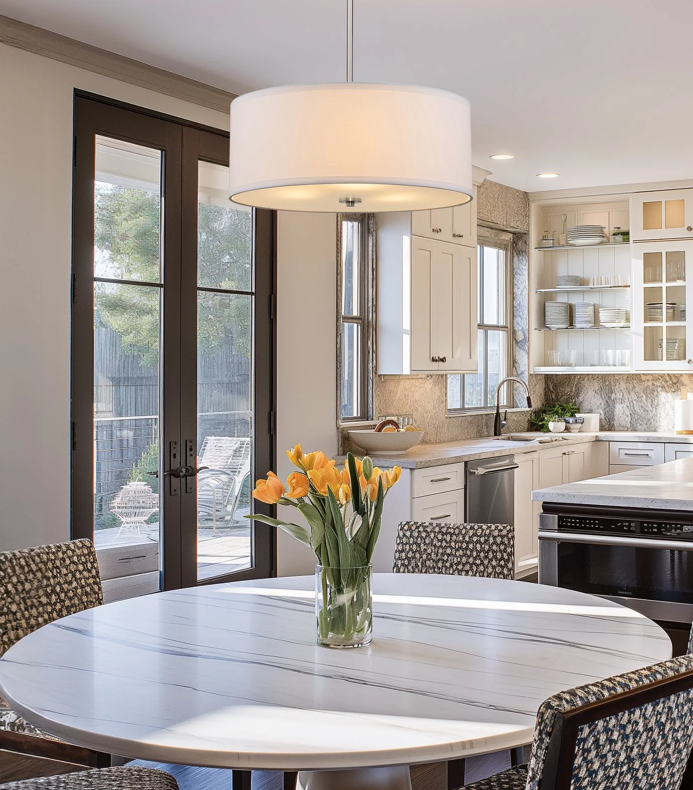 Nolan 18 Classic 3-Light Drum Pendant Chandelier