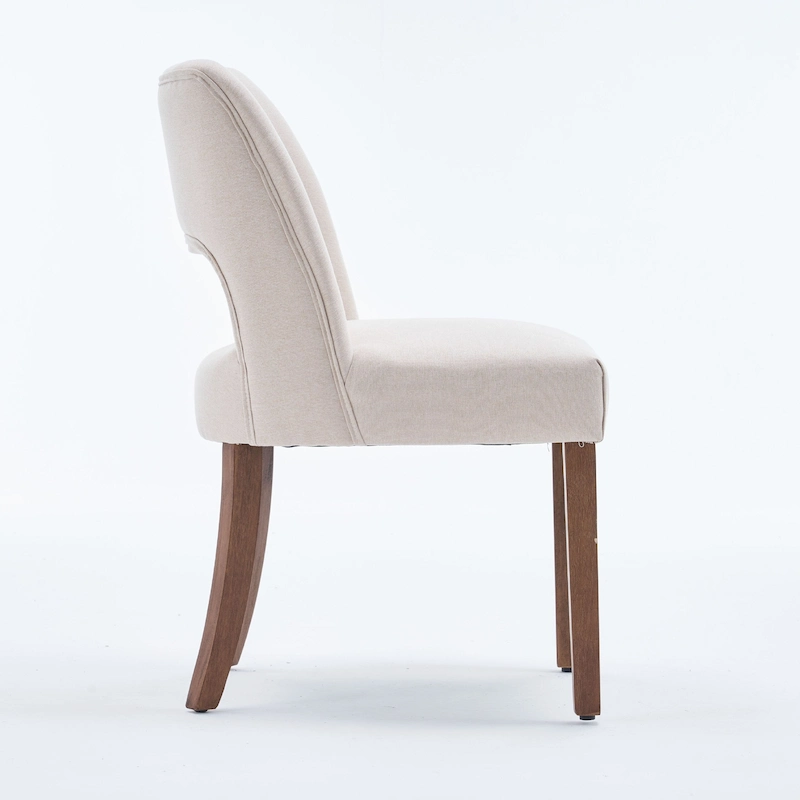 Set of 4 Fabric-upholstered Dining Chairs