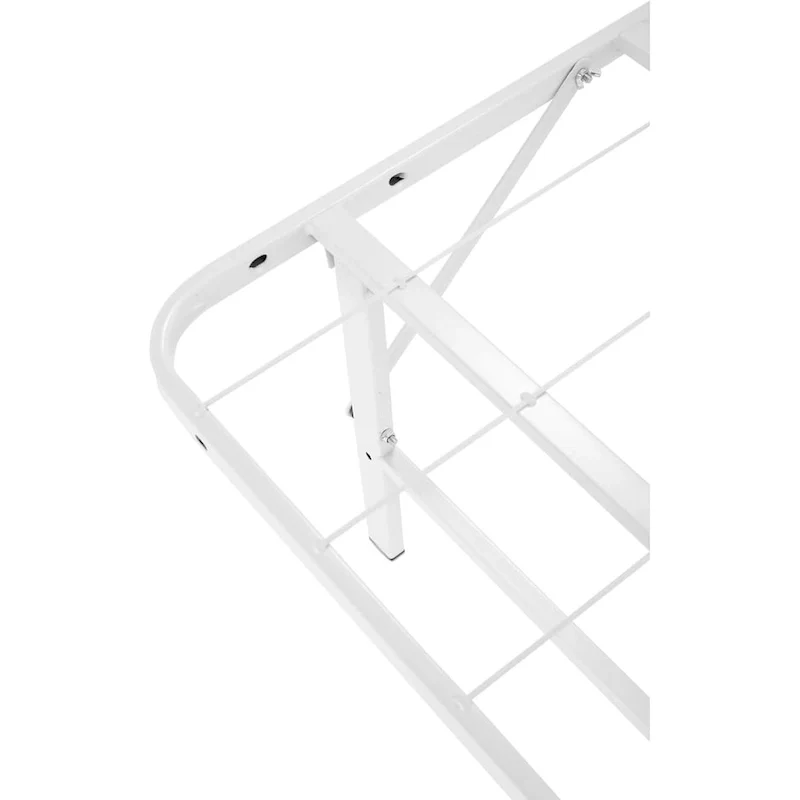 Heavy Duty Foldable Bed Frame with Steel Metal Slats Mattress Foundation