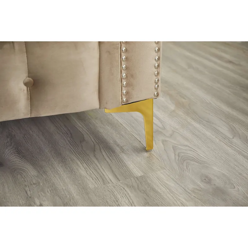 35D x 85W x 30.3H Velvet Chesterfield Button-tufted Sofa