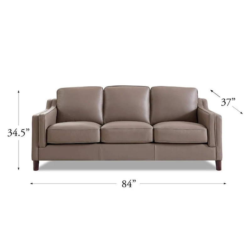 Hydeline Bella Top Grain Leather Sofa Set, Sofa and Loveseat