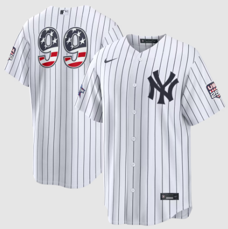 2026 All-Star Edition Stars & Stripes New York Yankees Aaron Judge White Stadium Jersey