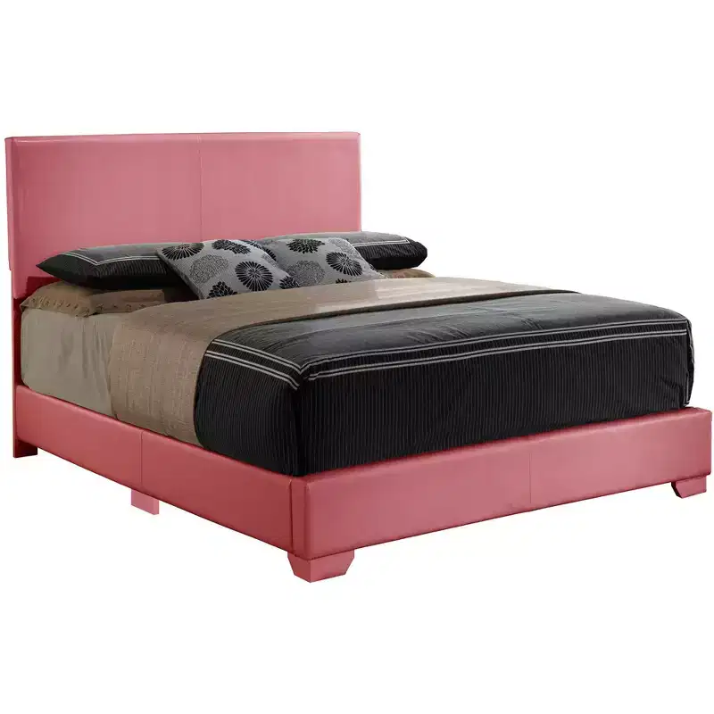 Passion Furniture Aaron Upholstered Full Panel Bed