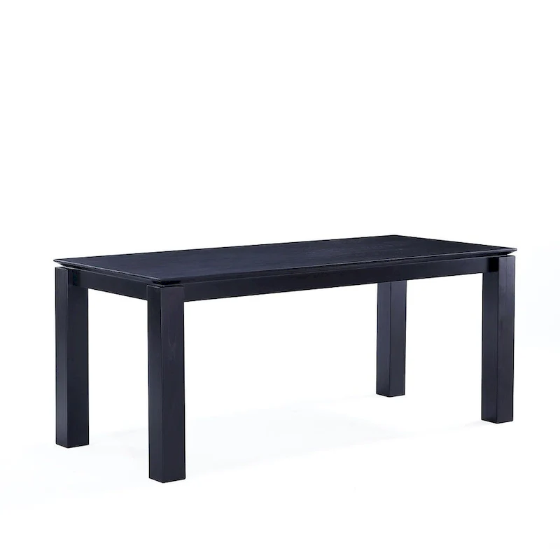 Rectangular Solid Wood Dining Table, 70.86 in., Seats 8