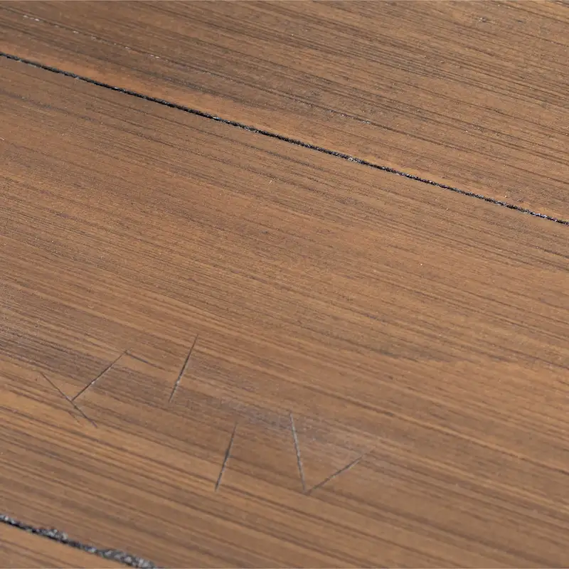 Roundhill Furniture Arch Weathered Oak Dining Set: Round Table, Four Chairs