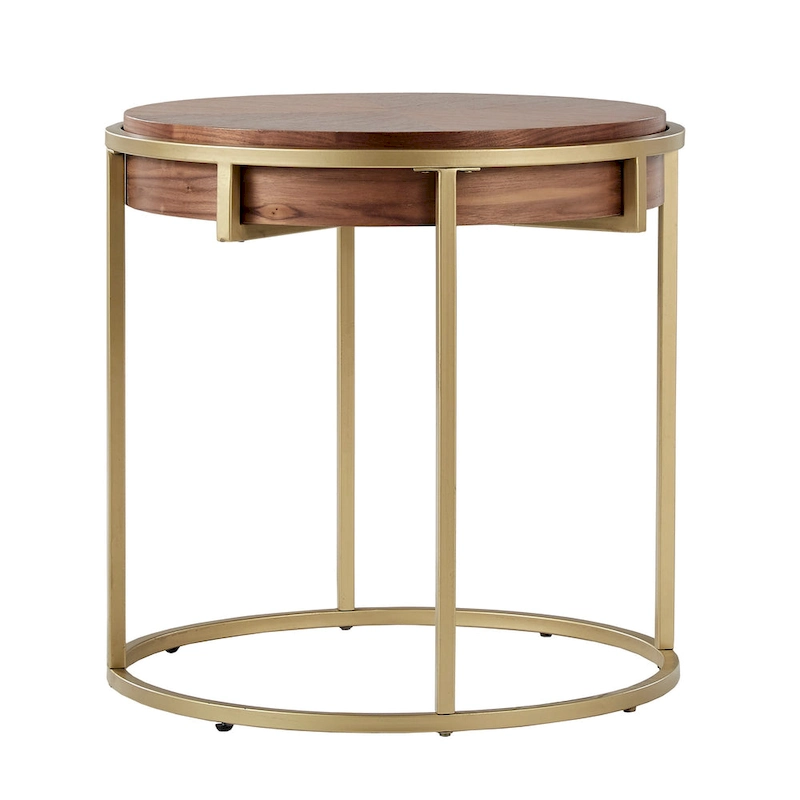 Cooke Round Table with Metal Base from iNSPIRE Q Modern